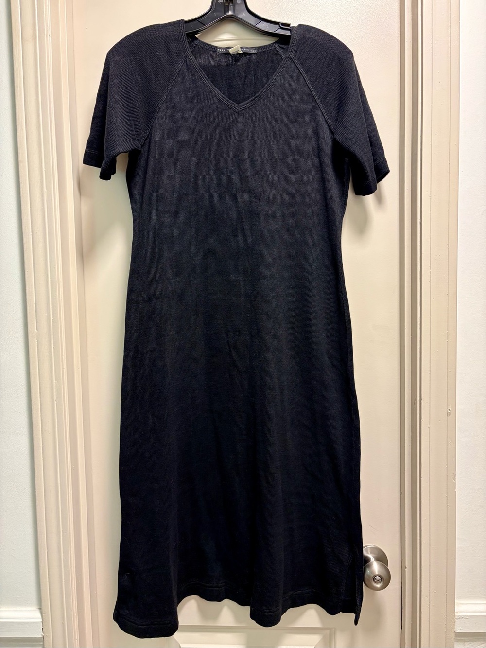 Peruvian Connection Pima Cotton Women’s Summer Midi Dress | Black | Size M